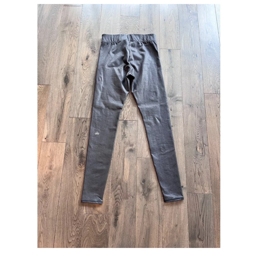 All yoga black metallic leggings size small